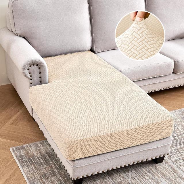 Жаккардовые эластичные чехлы на диванные подушки мягкий чистый чехол на сиденье дивана для дома отеля моющийся эластичный L-образный защитный чехол для мебели Normal Size1S-1pc 2759₽