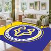 Leicester City Football Design Crystal Velvet Rug Soft Decorative Mat for Bedroom Entrance