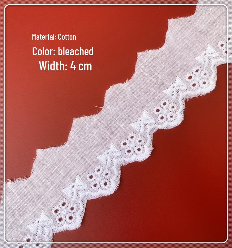 Cotton Lace Trim for DIY Crafts and Home Decor