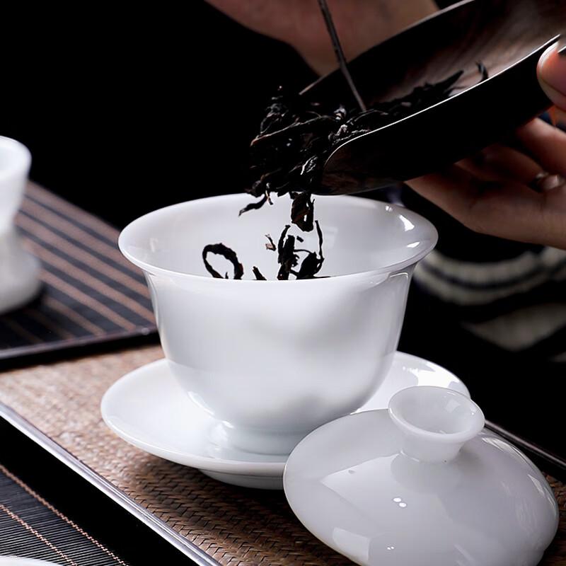 White Porcelain Glazed Kung Fu Tea Set