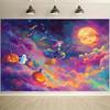 2D Flat Photography Backdrop Cloth 1 Piece Suitable for Parties and Events Halloween Background Polyester Material