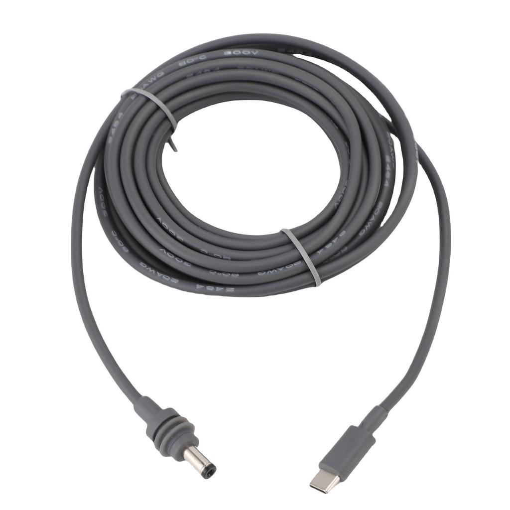 Satellite Type C To DC Power Cable 18AWG Cord IP68 Rating Supports PD Protocol for Indoor Outdoor