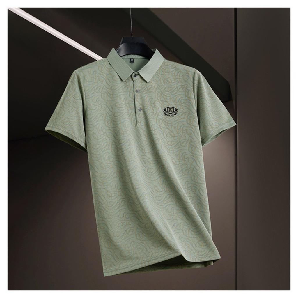 STORN Herren Neues Sommer Business Casual Kurzarm POLO-Shirt Mode Kurzarm Bequem und Atmungsaktiv Oberteil