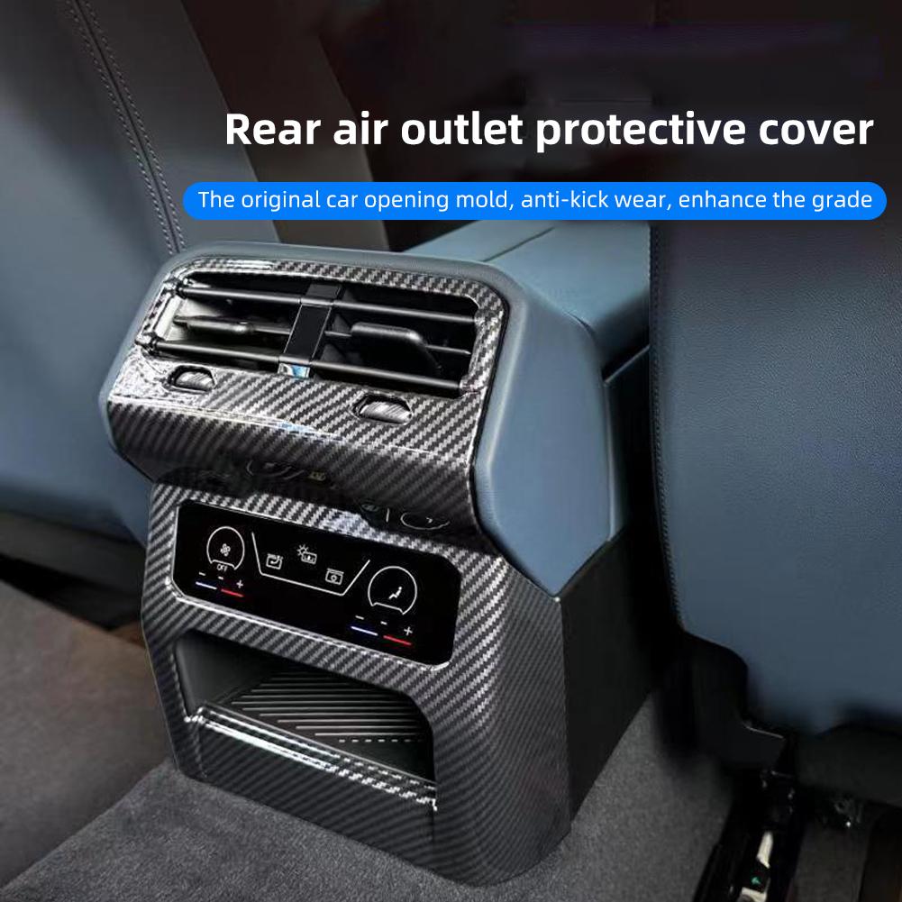 

Автомобильный задний кондиционер выпускное отверстие вентиляционная крышка отделка наклейка аксессуары карбоновый узор ABS стиль для BMW 5 серии i5 530Li 2024