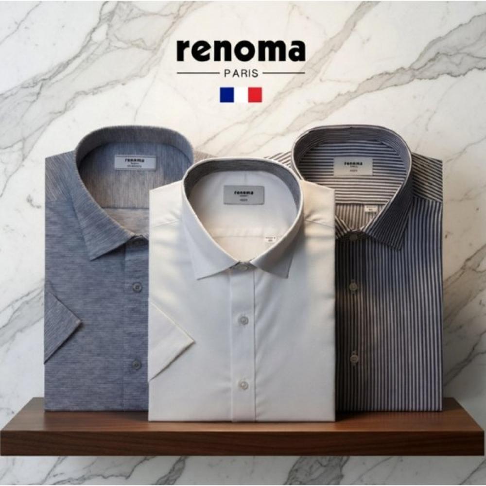Renoma Summer Short Sleeve Stretch Wrinkle Free Dress Shirt Choice 01/095