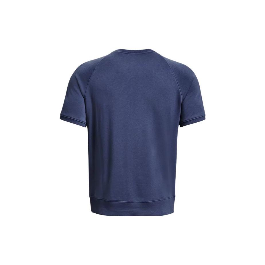 Under Armour Round Neck Pullover Short Sleeve Fitness Shirt Men Tops Blue 1380177-480