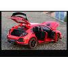 1/32 HONDA CIVIC TYPE R Alloy Sports Car Model Diecasts & Toy Vehicles Metal Car Model Sound and Light Collection Kids Toy Gift