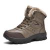 Men's Plus Size Waterproof Non-Slip Warm Snow Boots for Outdoor Hiking