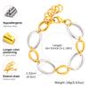 Minimalist Handmade Chain Bracelet for Women,Stainless Steel Oval Bracelets,Trendy Waterproof Jewelry Gift