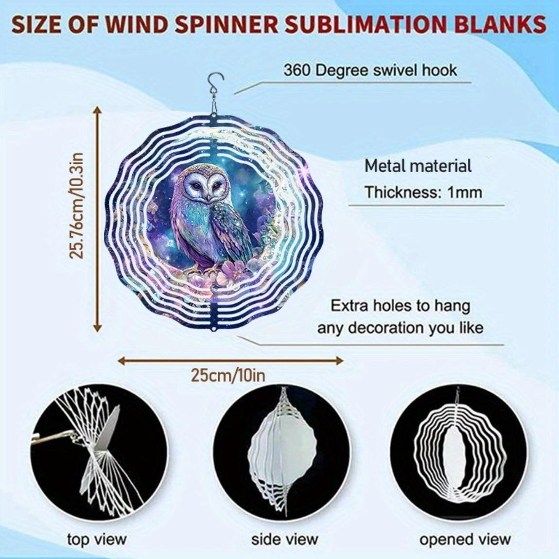 

Очаровательная сова, колокольчик ветра для уличного декора, небесный ночной пейзаж, цветочный дизайн, идеально подходит для патио, сада, балкона, праздника