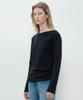 Deomago Basic Boat Neck T-Shirts (Black)