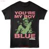 Old School Movie Wrestling Stance You're My Boy Blue Men's T Shirt Vintage Washed Fashion Comfortable Stylish