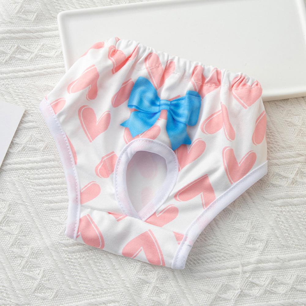 Cute Print Puppy Dog Physiological Pants for Small Dogs Washable Reusable Pet Safety Trousers Poodle Shorts mascotas Underwear