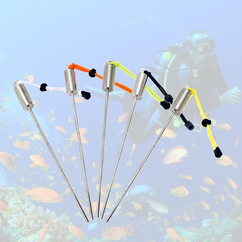 Stainless Lobsters Tickle Sticks Pointer Rod w/Adjustable Lanyard for Underwater