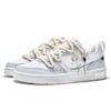 Nike Court Borough 2 Line Of Light And Shadow, Flower Isle Low top Skateboard Shoes GS White Blue BQ5448-100(Team177-)