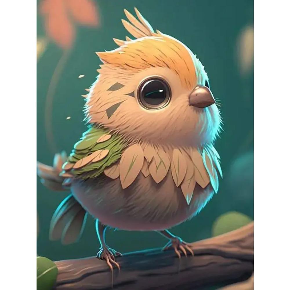 DIY Full Round Diamond Painting Cross Stitch 3D Animal Art Style Home Landscape Decorative Diamond Painting 5d Diamond Art Painting