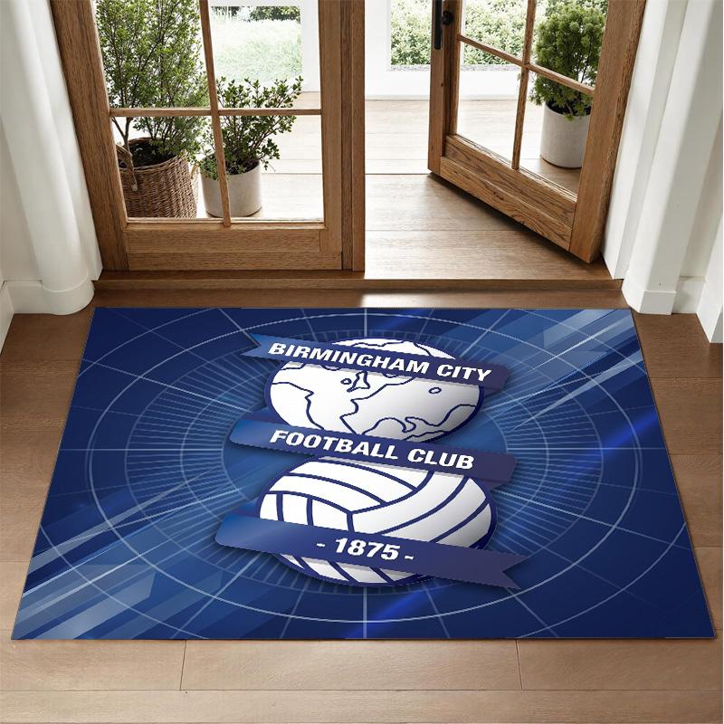 Birmingham City Design Crystal Velvet Rug Soft Decorative Mat for Bedroom Entrance
