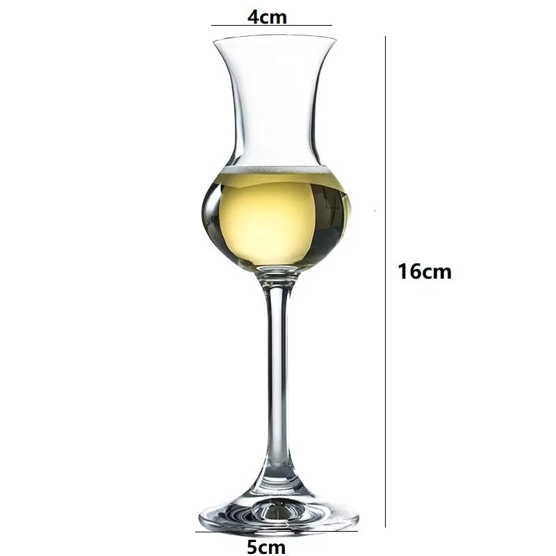 Crystal Whisky Wine Cup Goblet Nosing Glass Rum Liqueur Smell Tasting Glass Brandy Tulip Party Wedding Champagne Glasses