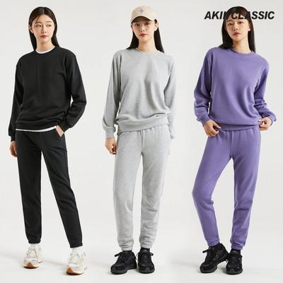 All Day Unisex Training Set Basic Sweatshirt Jogger Pants 9color  Akajfu201 