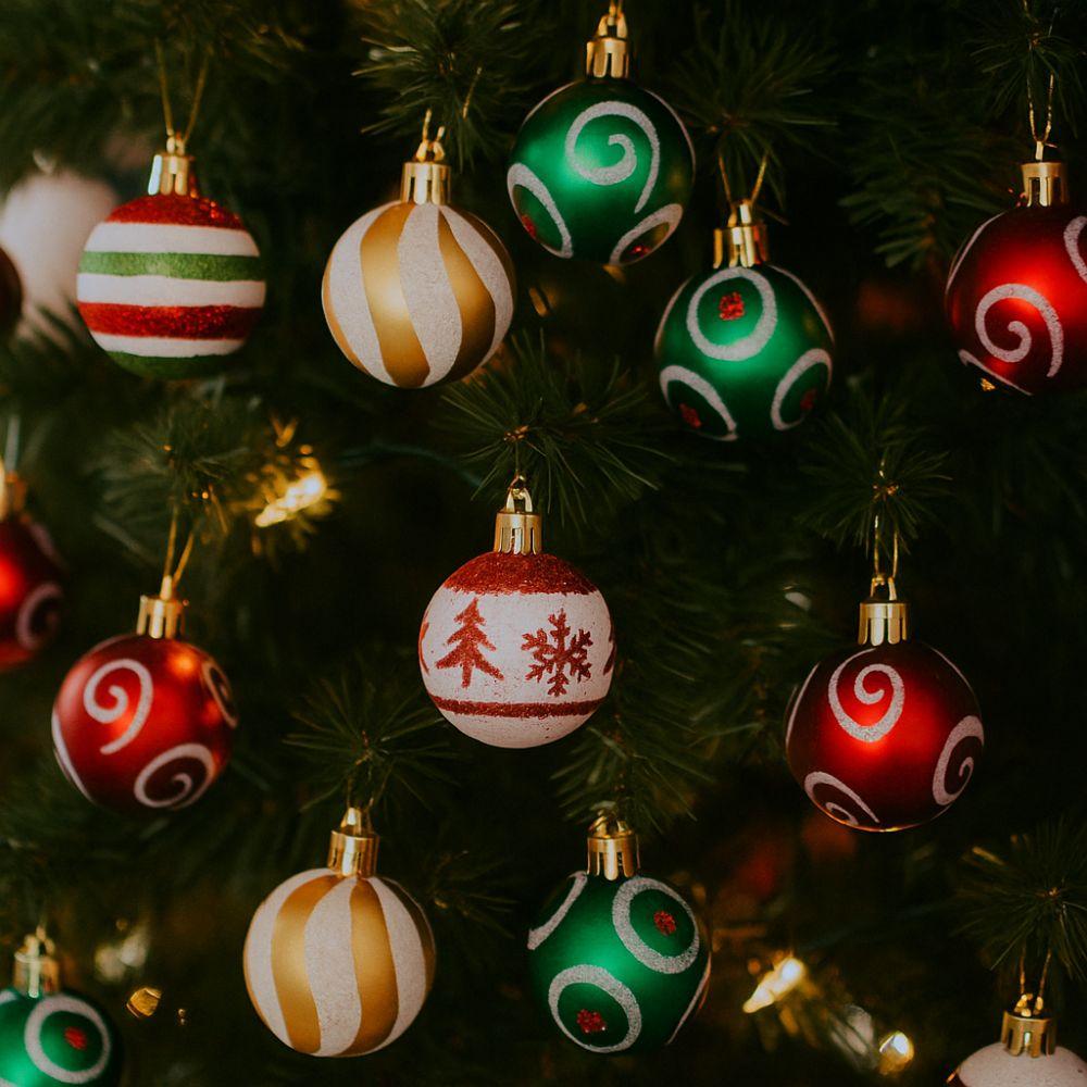 4/6cm Christmas Hanging Ball Electroplated Christmas Baubles  Photographic Props
