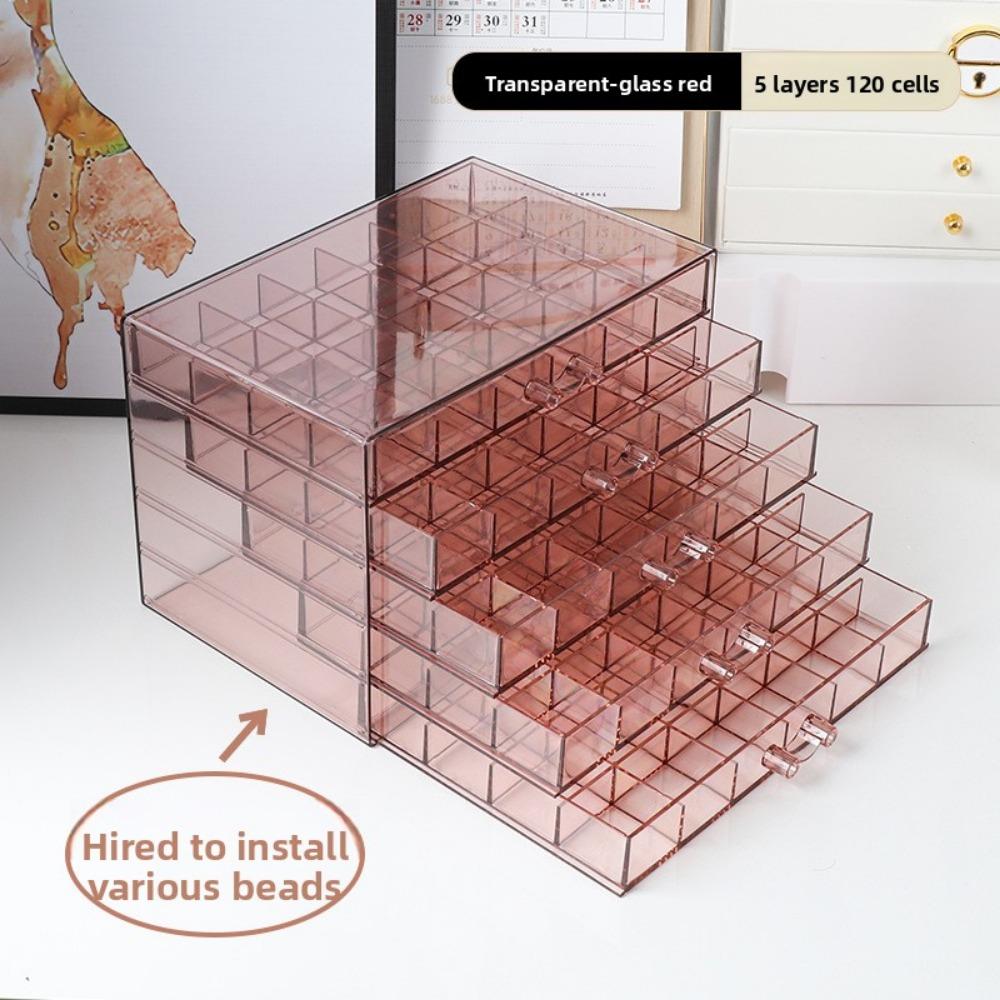 Jewelry Storage Box Large Capacity Household Finishing Box Earrings Necklace Portable Storage Box