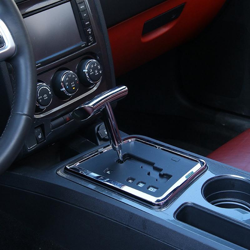 BBL1 Aluminum Alloy T-Handle Shifter Shift Knob Gear Shift Lever For Dodge Charger Challenger Compass чёрный