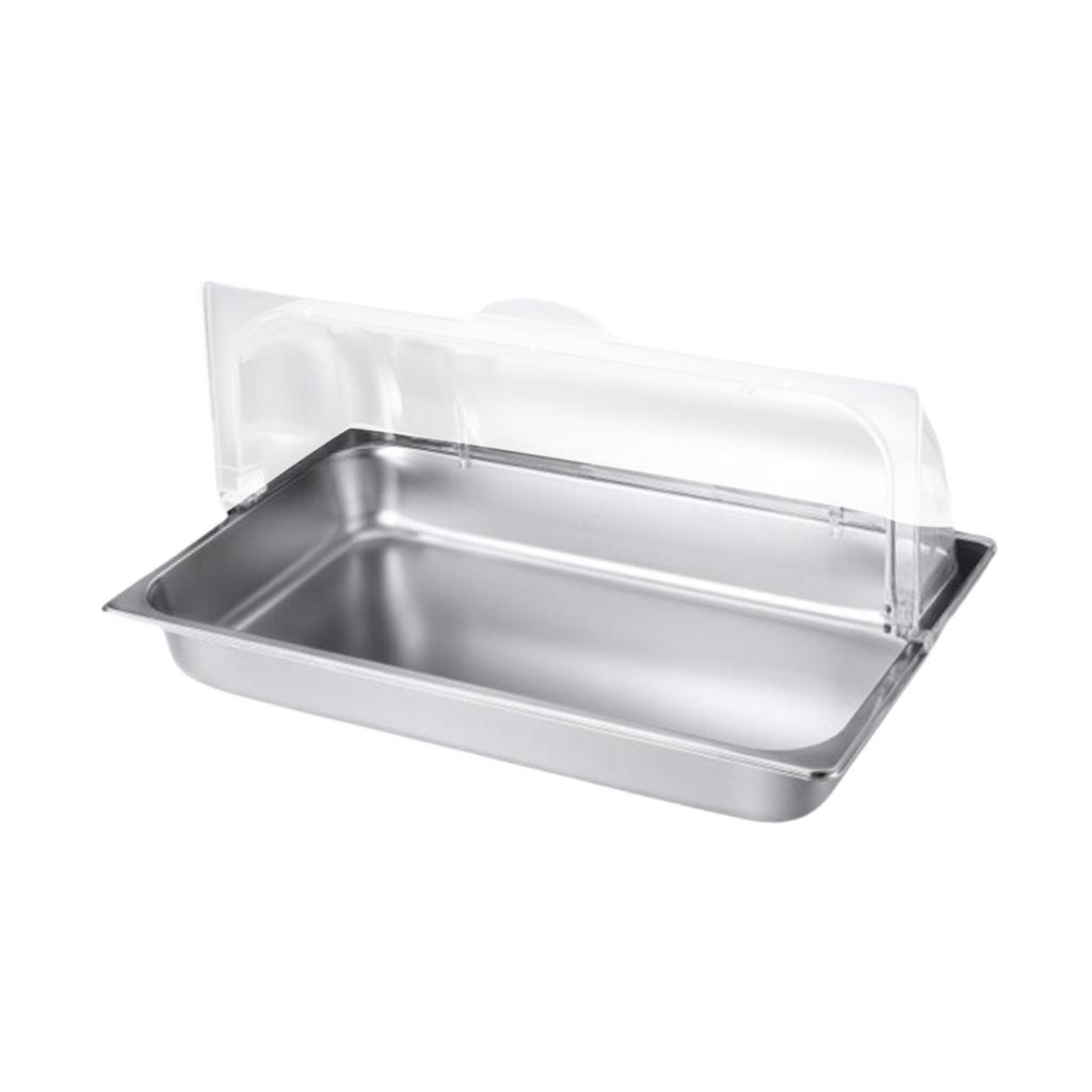 Buffet Chafing Dish Stainless Steel Food Server Chafer Tray with Double-Sided Flip Lid And Ice Packs