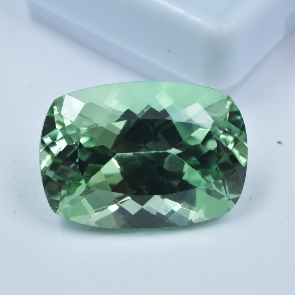 Cushion Natural Bluish Green Sapphire 26.35 Ct Beautiful Certified Gemstone