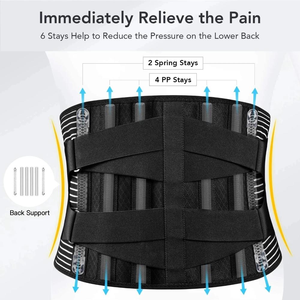 Waist Support Trainer Non-Slip Back Belt Breathable Elastic Band Best Adjustable Lumbar Back Intervertebral Disc Herniation