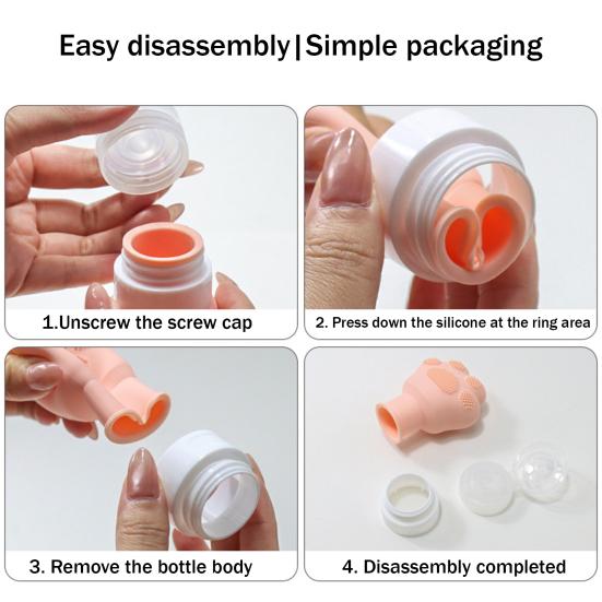 3 Stück Silikon Reiseflasche Auslaufsicher Duschgel Shampoo Lotion Conditioner Nachfüllbare Quetschflasche Wiederverwendbarer Leerer Toilettenartikelbehälter