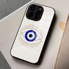 Vintage Evil Eyes Blue Phone Case For IPhone 17 Pro Max 16 15 14 Pro Max 13 11 X Xs Xr 8 7Plus Glass Cover