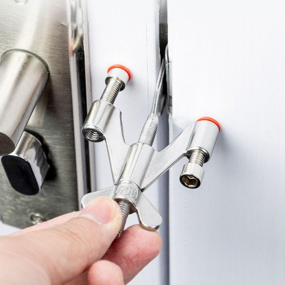 Zinc Alloy Door Lock Stainless Steel Door Safety Latch New Door Stopper  Hotel