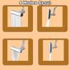 New 4 IN 1 Multifunctional Kitchen Sink Waterfall Faucet Pressurized Bubbler Splash-proof Bathroom Basin Tap Extender Adapter