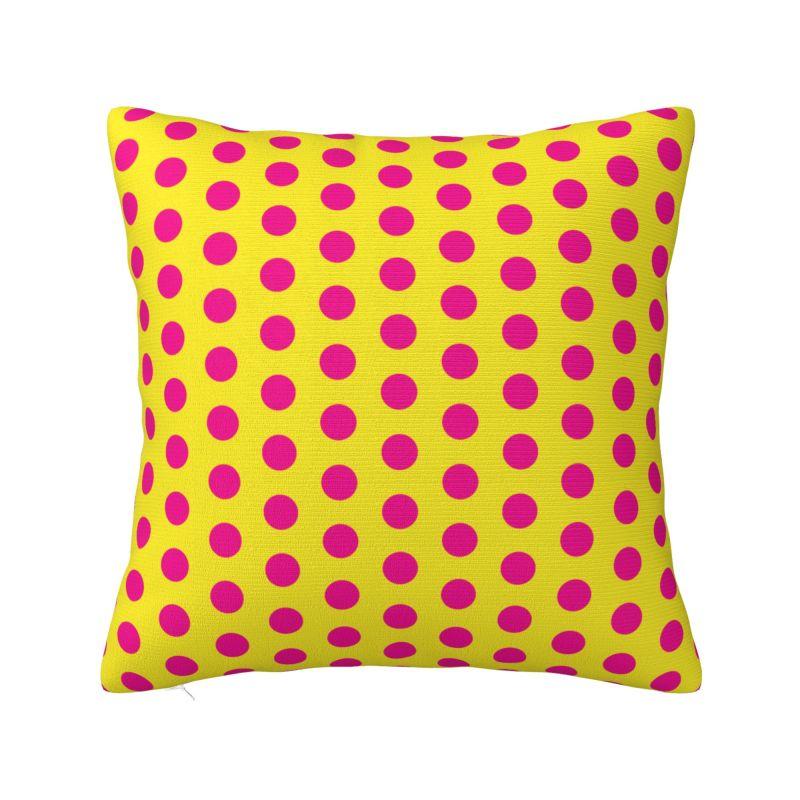 Green And Black Polka Dot Cushion Cover x cm Polyester Soft Throw Pillow Case For Sofa Car Living Room Decoration Pillowcase