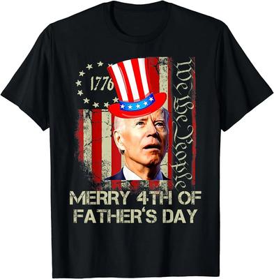 NEW! Joe Biden Confused Patriotic Christmas For 4th July T-Shirt - MADE IN USA