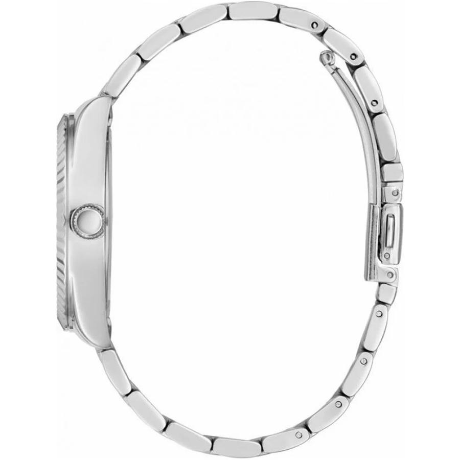 Guess Silberne Edelstahl-Quarzuhr mit Kalender - GW0308L1