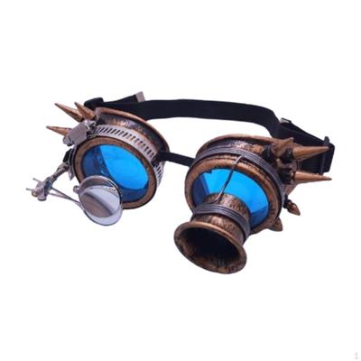 Funky Unisex Fashion Colored Lenses Steampunk Goggles Punk Gothic Sun Costume Photo Props Eyewear