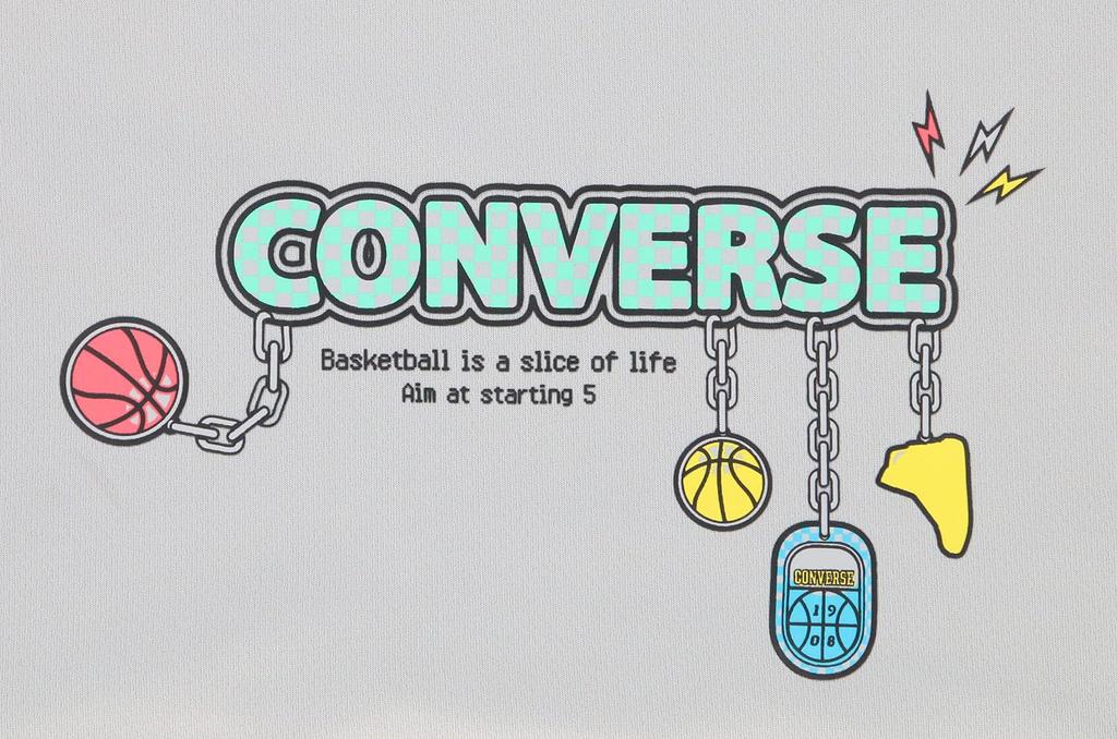 Converse Basketball Shorts Practice Pants CB451855 Kids Silver Jr. (with Pockets)