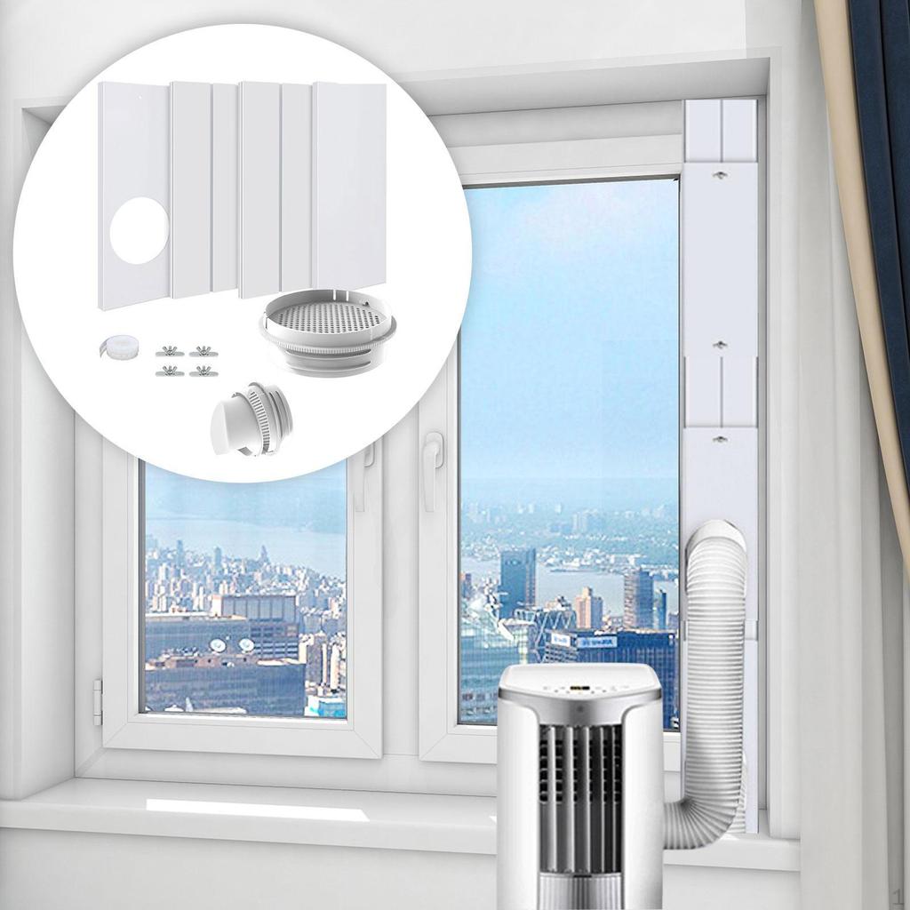 Air Conditioner Window Panels Practical Easy Installation Versatile Portable Without Rain Cover