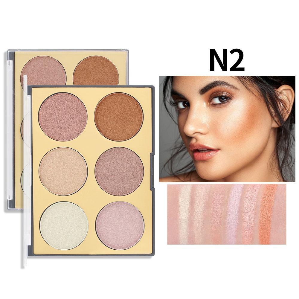 

MISS ROSE 6-в-1 Изысканные хайлайтеры для девочек, сексуальные водостойкие несмываемые хайлайтеры с ярким светом N2