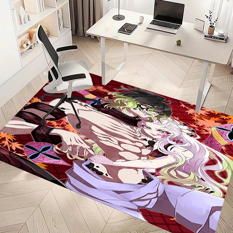 1pc Demon Slayer Characters1 Print Area Rug - Soft, Washable Non-Slip Indoor Mat, Living Room, Home Office Decorative Rug,Office Decorative