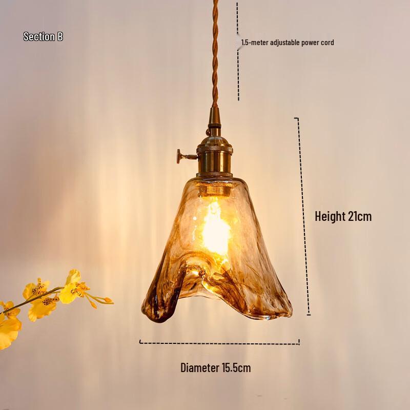 Xuan Yong Vintage Glass Pendant Light