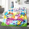 Popples Cartoon Print Flannel Blanket High Quality Warm Comfortable Cover for All Seasons Perfect for Gifts Home Decor