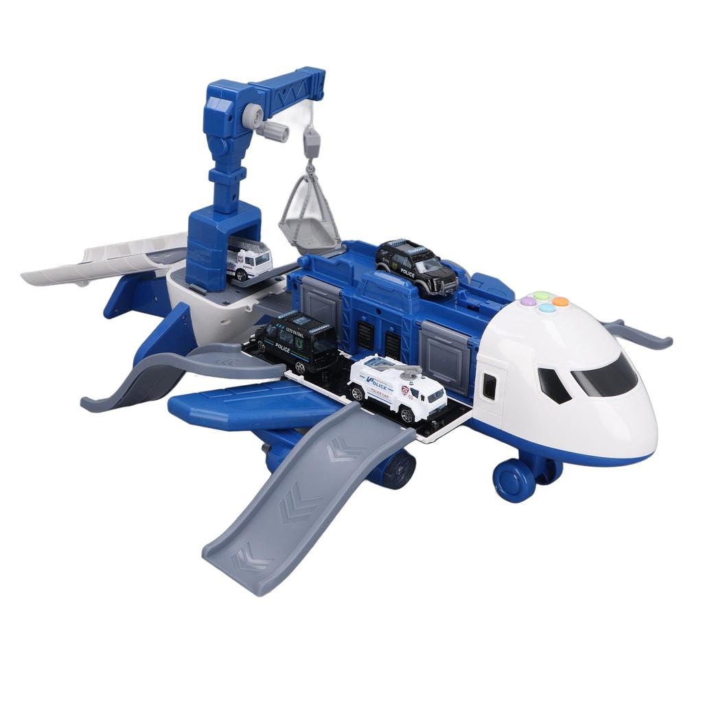 Jucărie de avion supradimensionată, puzzle multifuncțional, jucărie de avion transformabilă cu slot de depozitare pentru
