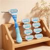 Women's Multi-layer Stainless Steel Razor for Face & Underarm Hair Removal
