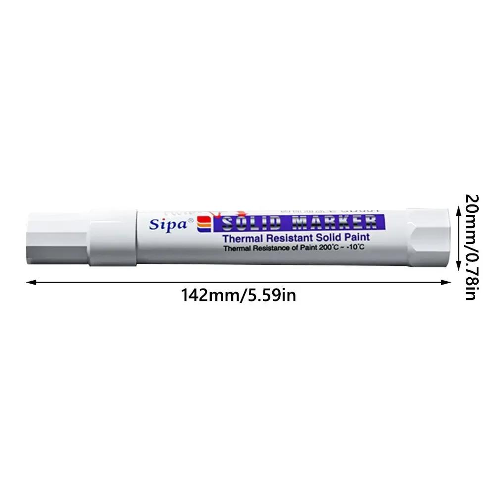 Solid Paint Pen Oil-based Ink High Temperature Resistant Marker Pen Waterproof Solid Paint Marker
