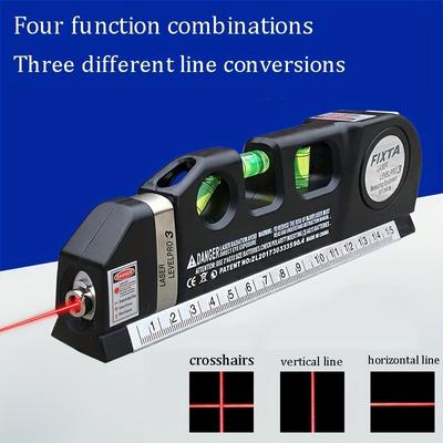 Ruletă Laser Multifuncțională cu Nivel Infraroșu cu Linie în Cruce pentru Uz Casnic