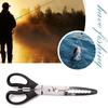 YBGGJO Fish Stainless Steel Fish Fish Scissors for Easy to Fishing Supplies Grip, Tongs, Grabber, Type, Cutlassfish, Grip, Portable, Lightweight,