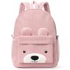 Corduroy Children's Backpack Elementary School Bag Fashi Casual Bear Backpack Large Capacity Backpack
