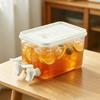 3L Beverage Dispenser Large Capacity with Spigot In Refrigerator Iced Dispenser Summer Drinkware for Daily Party Cold Kettle